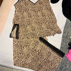 Victoria’s Secret Leopard Print Modal Camisole and Pant Sleep Set
